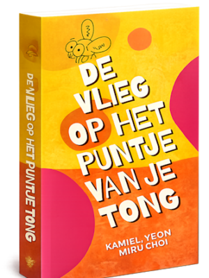 De vlieg op het puntje van je tong